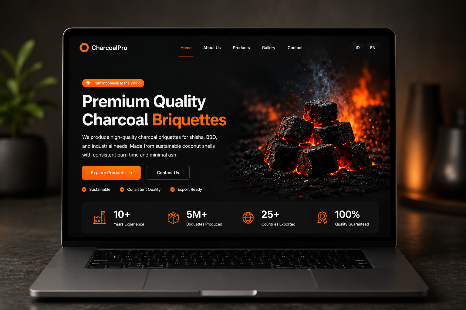 Charcoal Pro Company Profile showcase